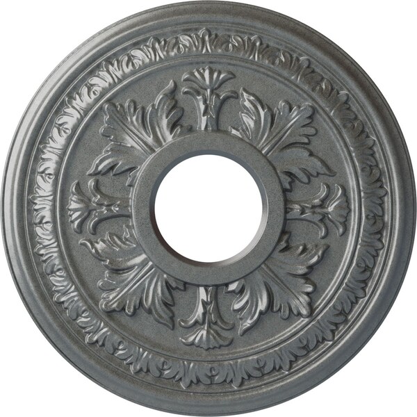 Ekena Millwork Baltimore Ceiling Medallion (Fits Canopies up to 5 1/2"), 15 3/8"OD x 4 1/4"ID x 1 1/2"P, Platinum CM15BAPLS - main